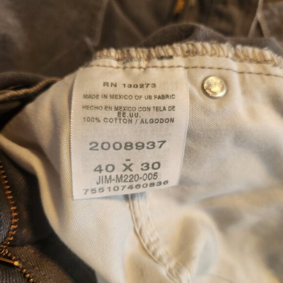 Lee Jeans Regular Fit Denim Straight Leg Mens 40x30 Gray Charcoal Cotton EUC - Picture 10 of 12